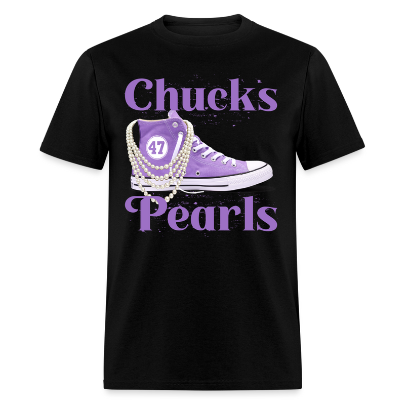 Chucks & Pearls 47 T Shirt - black