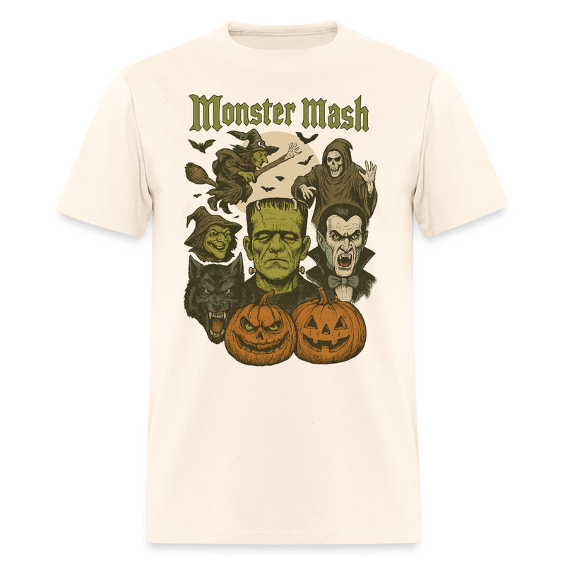Monster Mash Halloween T Shirt - natural