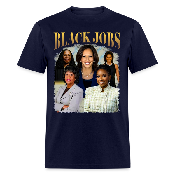 Black Jobs Kamala T Shirt - navy