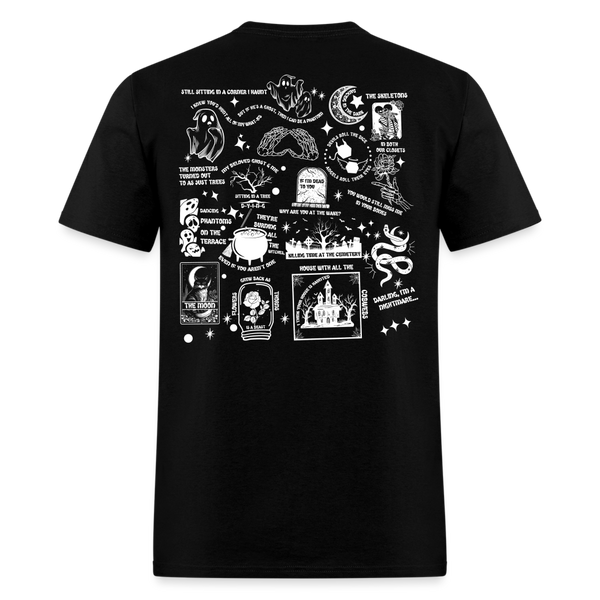Can't Turn Back I'm Haunted T Shirt - black
