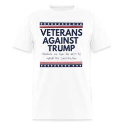 Veterans Againts Trump T Shirt - 9 - white