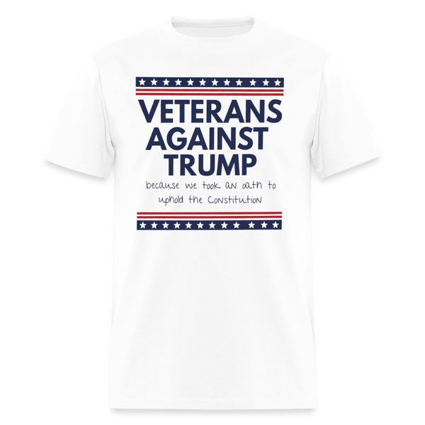 Veterans Againts Trump T Shirt - 9 - white