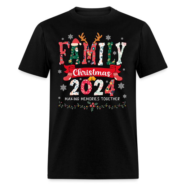 Family Christmas 2024 T Shirt - black