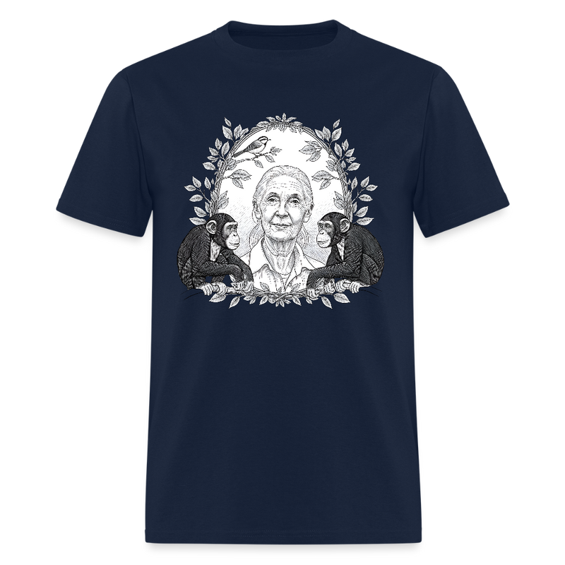 RIP Jane Goodall T Shirt - 3 - navy