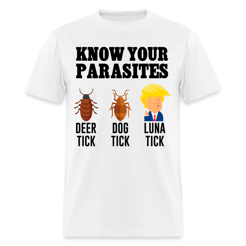 Know Your Parasites T Shirt - white