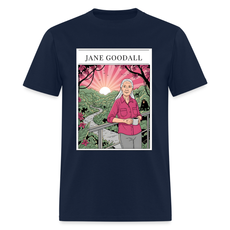 RIP Jane Goodall T Shirt - 4 - navy