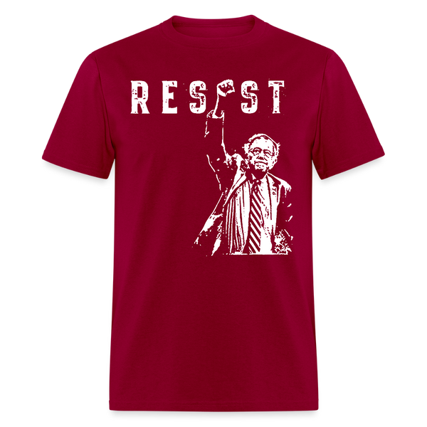 Resist Stand With Bernie T Shirt - dark red
