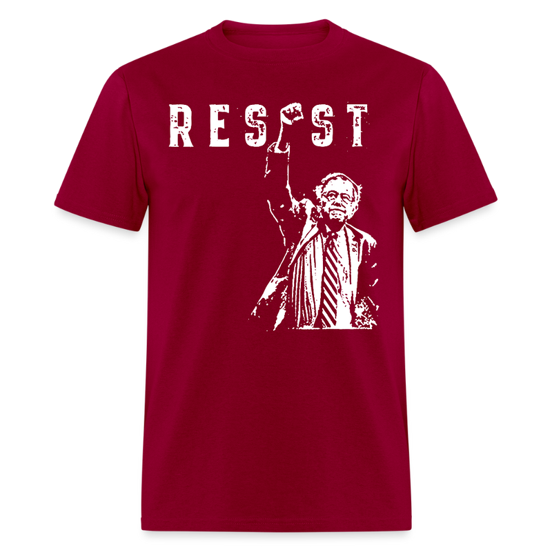 Resist Stand With Bernie T Shirt - dark red