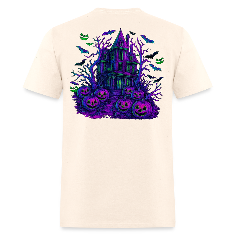 Halloween Bats T Shirt Double Sided - natural