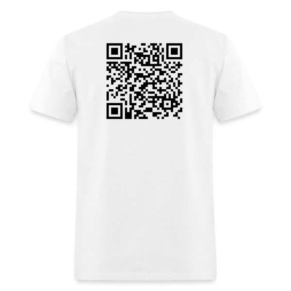 Bible Verse QR Code T Shirt - white