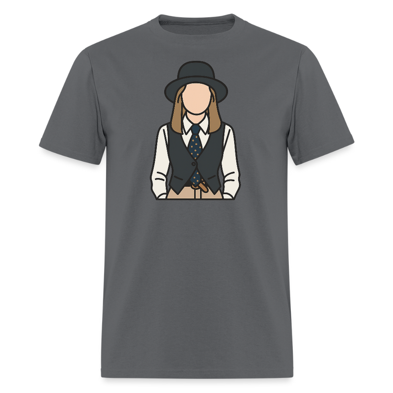 Diane Keaton T Shirt -1 - charcoal