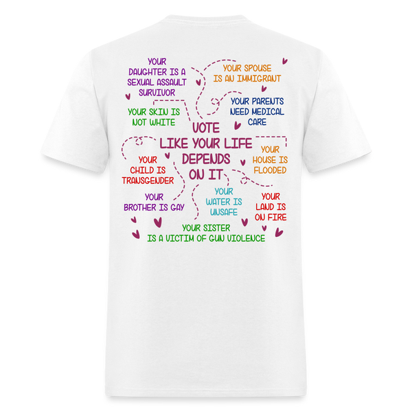 Vote Like Your Granddaughter’s Rights T Shirt - white