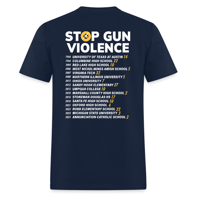 Protect Our Kids Gun Reform Now T Shirt - navy