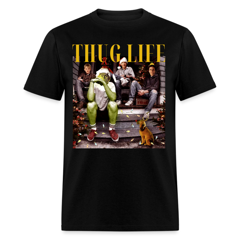 Thug Life Christmas T Shirt - black