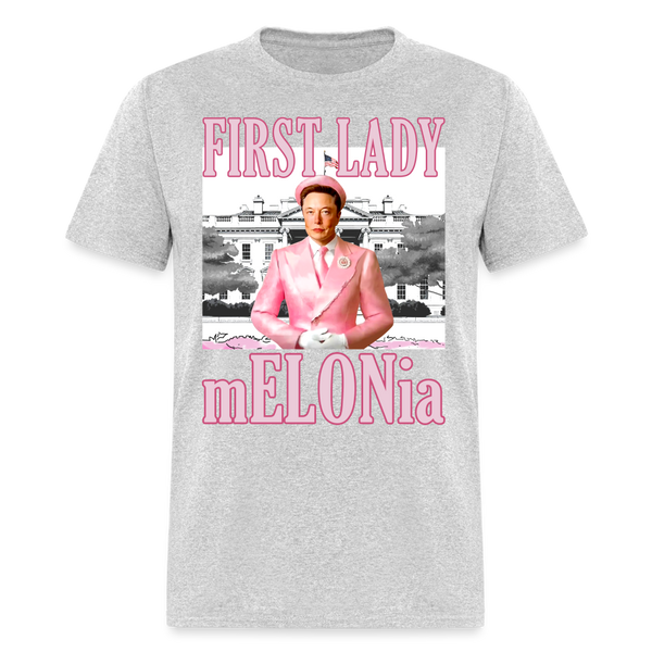 First Lady mELONIa T Shirt - heather gray