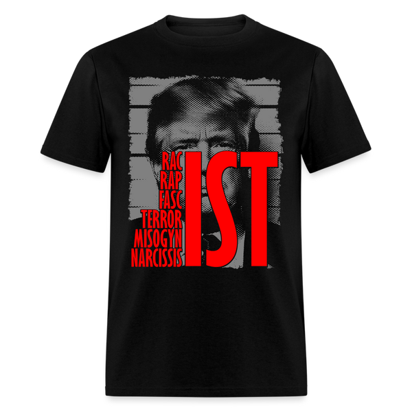 Trump Racist Rapist T Shirt - black