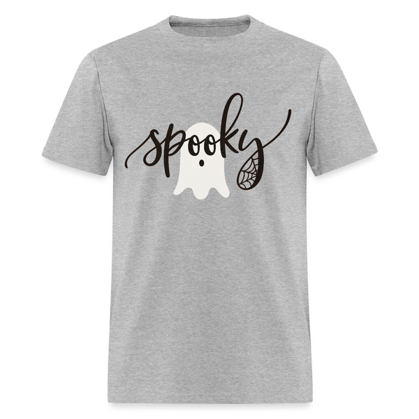 Spooky Halloween T Shirt - heather gray