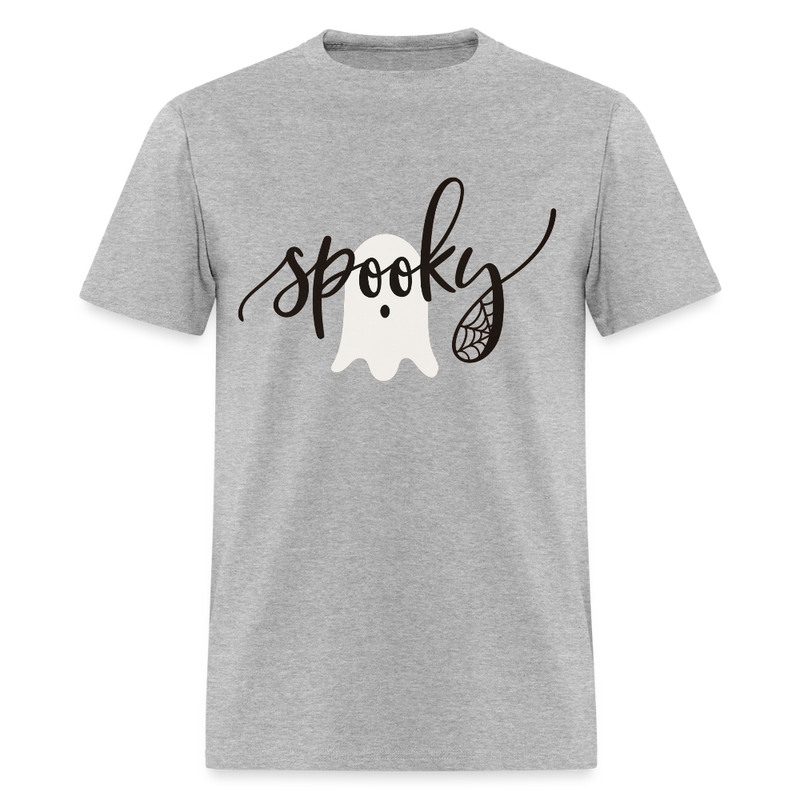 Spooky Halloween T Shirt - heather gray
