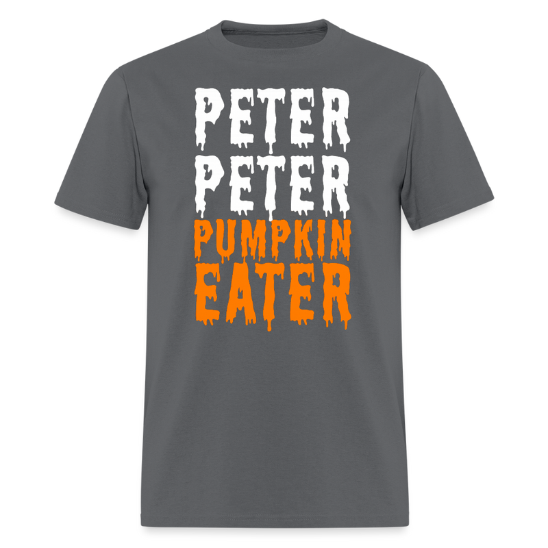Peter Peter Pumpkin Eater Halloween T Shirt - charcoal