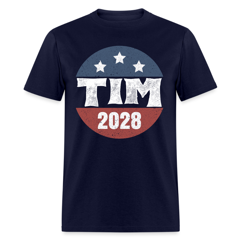 Tim Walz 2028 T Shirt - navy