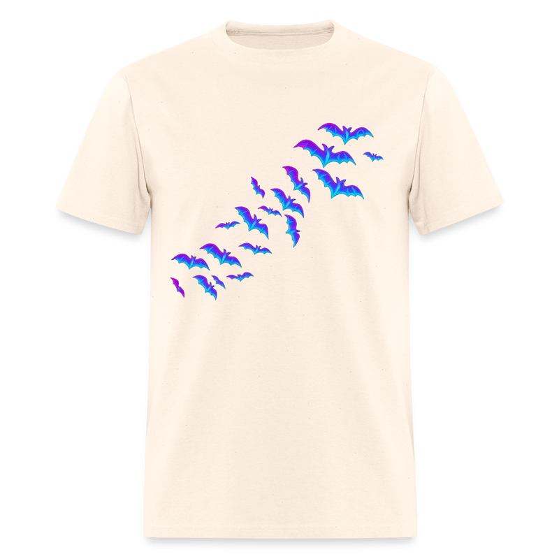 Halloween Bats T Shirt Double Sided - natural