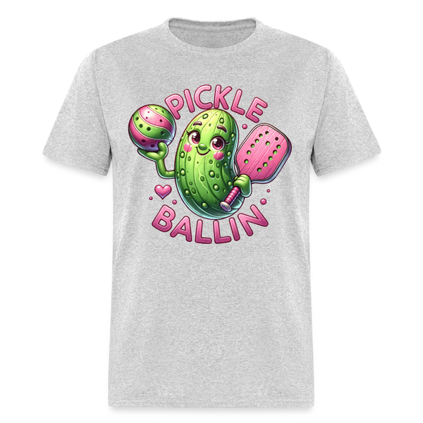 Pickle Ballin T Shirt - heather gray