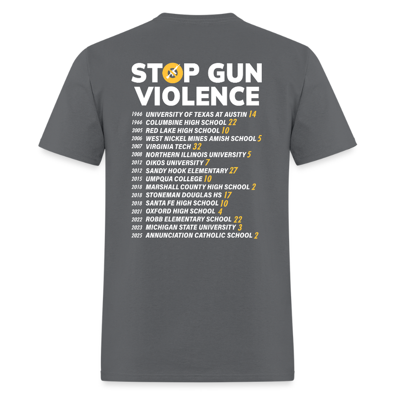 Protect Our Kids Gun Reform Now T Shirt - charcoal