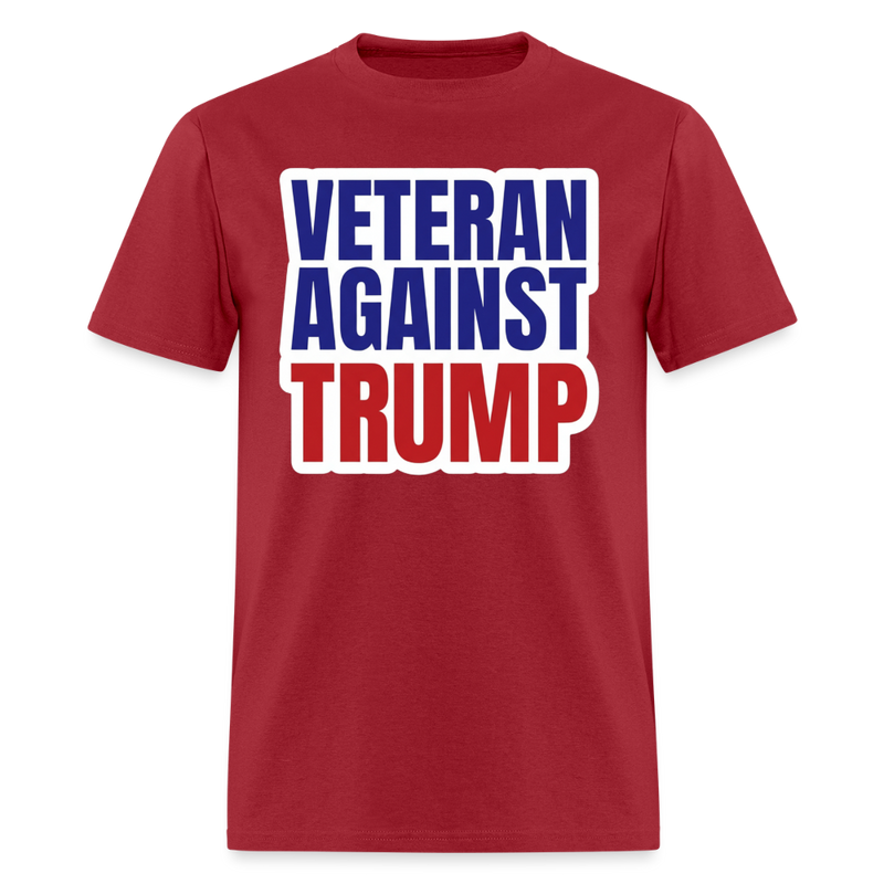 Veterans Againts Trump T Shirt - 16 - dark red