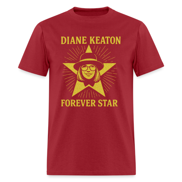 Diane Keaton T Shirt - 22 - dark red