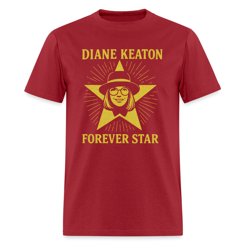 Diane Keaton T Shirt - 22 - dark red