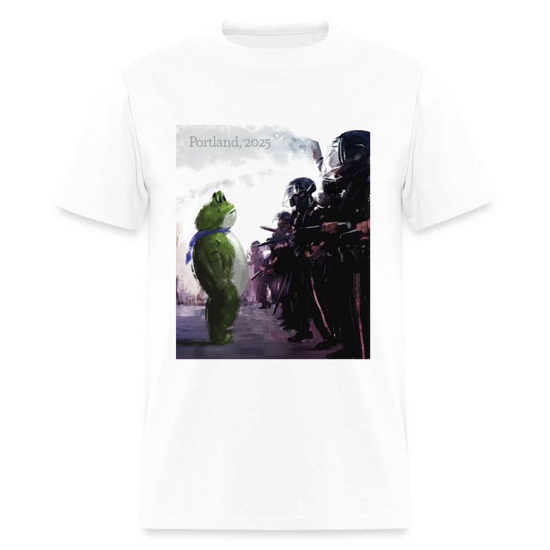 Brave Portland Frog T Shirt - white