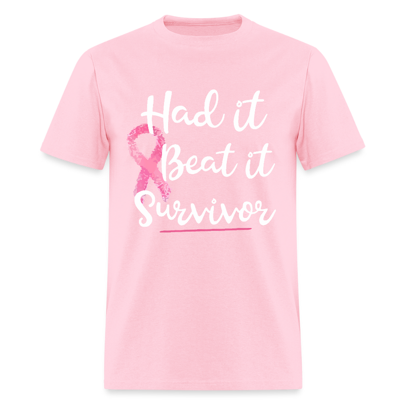 Had it Beat it Survivor Breast Cancer Awareness Month T Shirt - pink