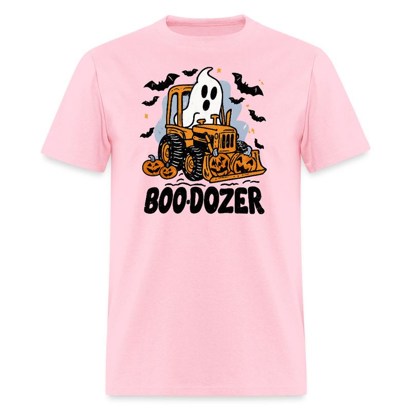 Boo-Dozer Halloween T Shirt - pink