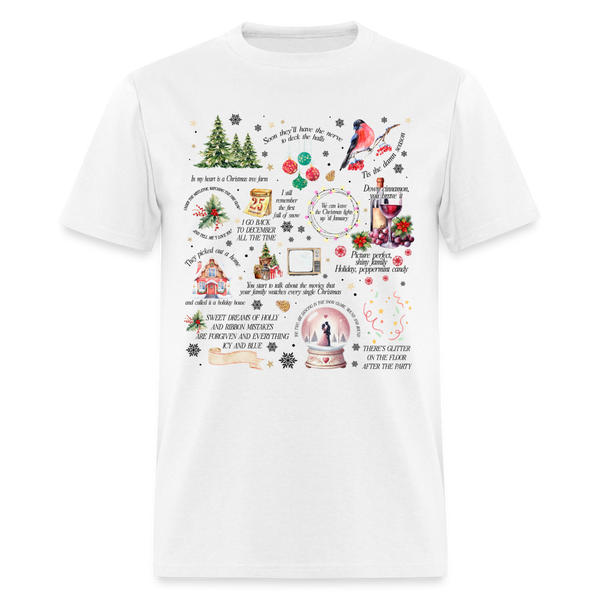 Swifties Christmas T Shirt - white