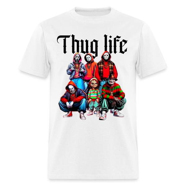 Thug Life Halloween T Shirt - white