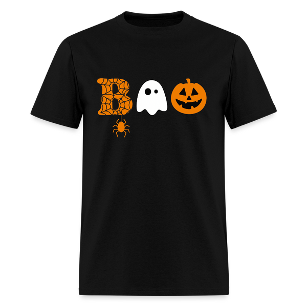 Boo Halloween T Shirt - black