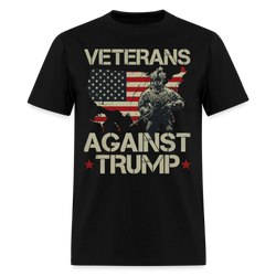 Veterans Againts Trump T Shirt - 3 - black
