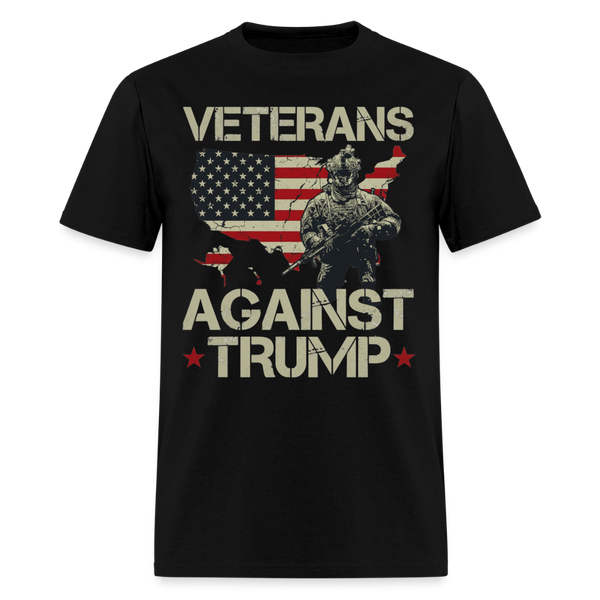 Veterans Againts Trump T Shirt - 3 - black