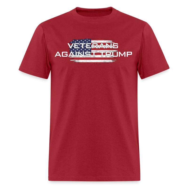 Veterans Againts Trump T Shirt - 4 - dark red