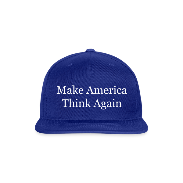 Make America Think Again Hat - royal blue