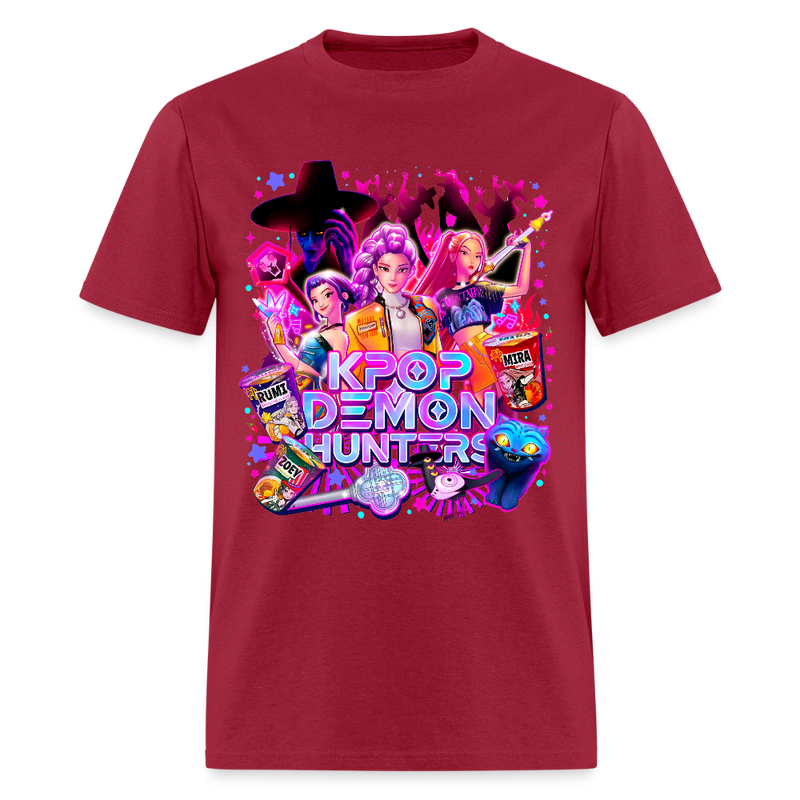 Kpop Demon Hunters Halloween T Shirt - dark red