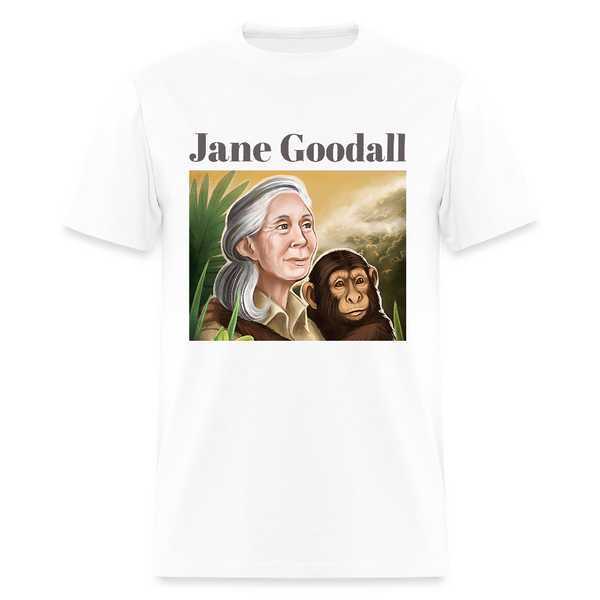 Jane Goodall RIP T Shirt - white