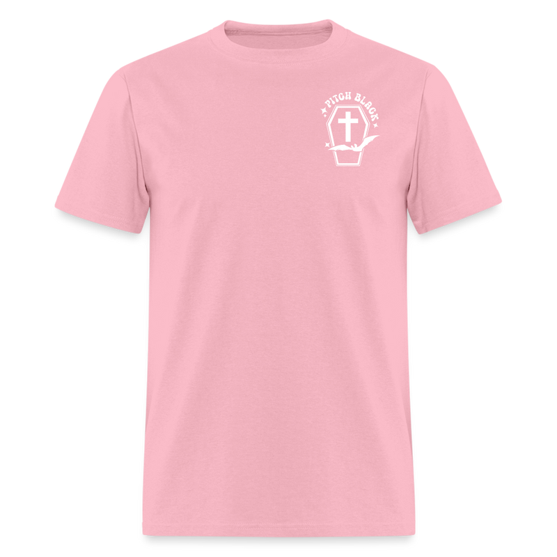 Just A Little Ray Of Pitch Black T Shirt - pink