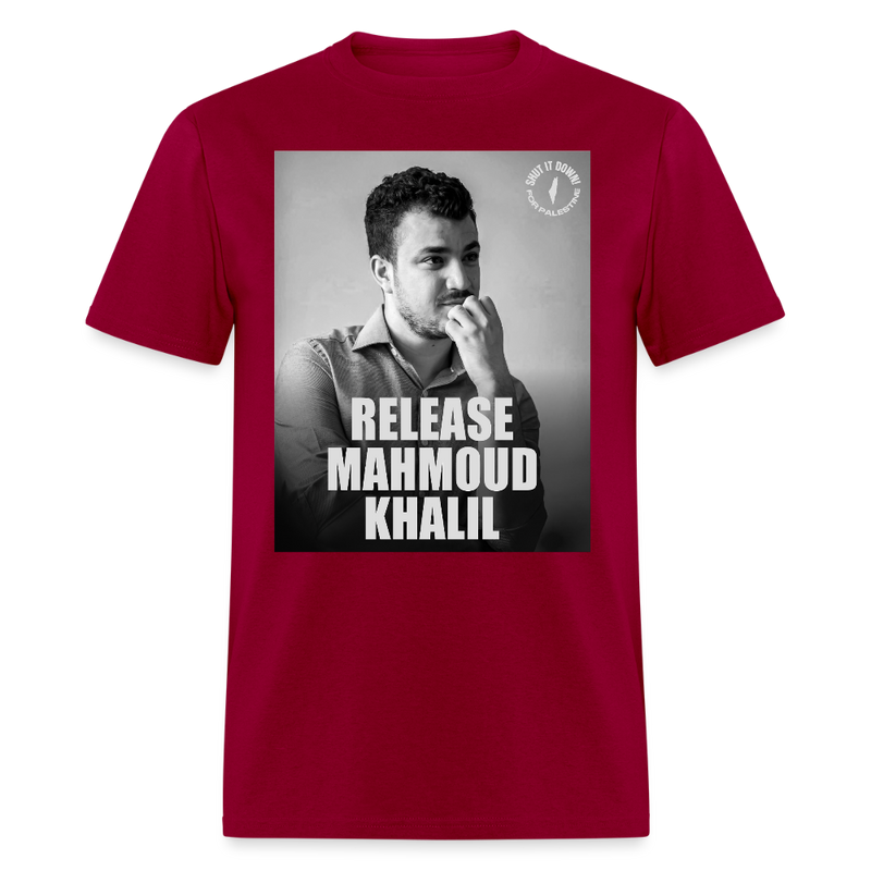 Release Mahmoud Khalil T Shirt - 2 - dark red