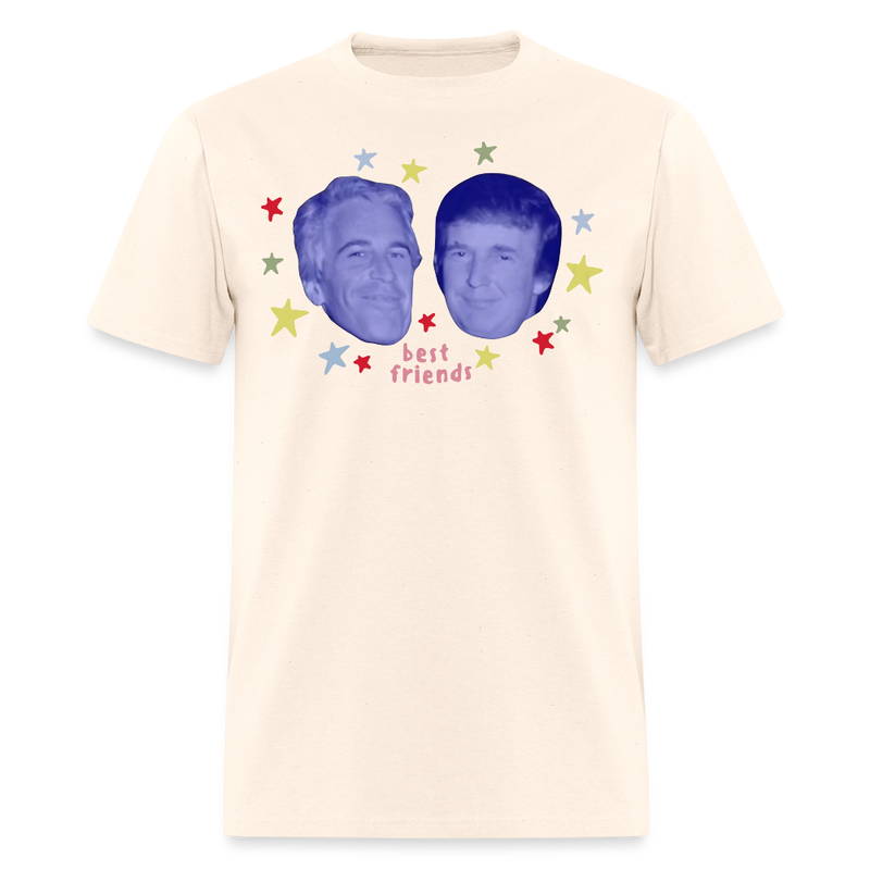 Retro Jeffrey Epstein and Donald Trump Best Friends T Shirt - natural
