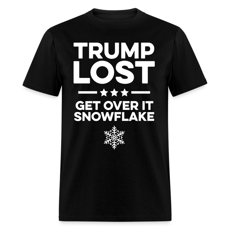 Trump Lost Get Over It T Shirt - black
