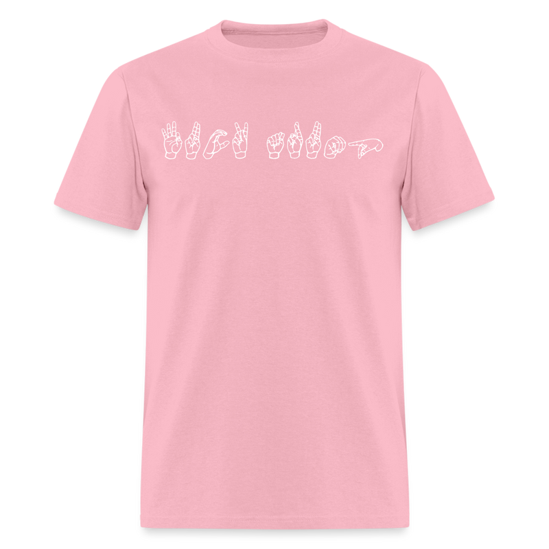Anti-Trump ASL T Shirt - pink