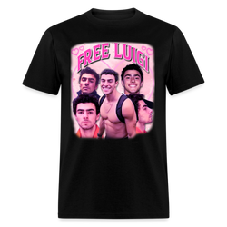 Free Luigi Heart T Shirt - black