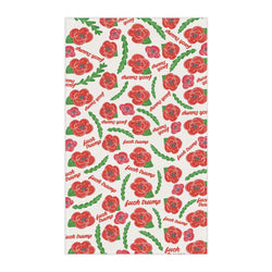 Subtle Trump Red Poppies Towel