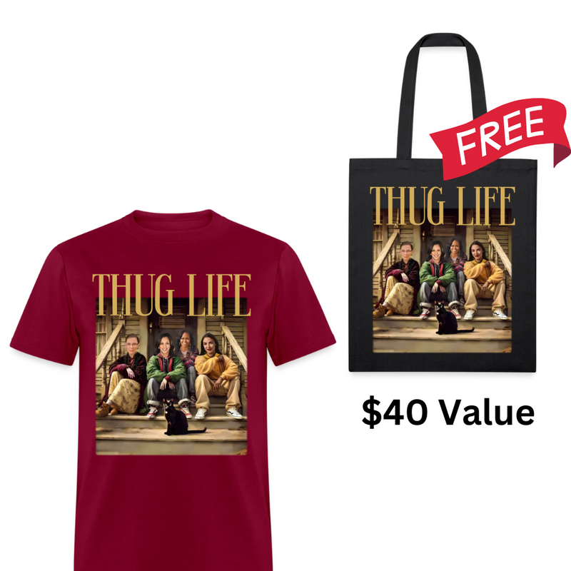Thug Life T Shirt + Free Tote Bag